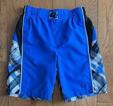 OP Ocean Pacific boys swim trunks size M 8 elastic waist pockets.