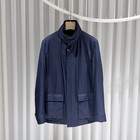 Loro Piana Cashmere Reversible Traveler Field Jacket Navy 155879454 [U]
