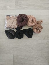 Nylon Hosiery Pantyhose Lot 7 Mixed Brands, Colors & Sizes