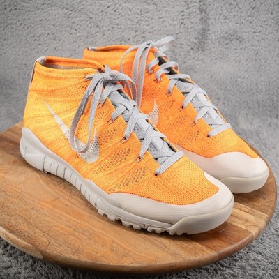 Rare Nike Flyknit Trainer Chukka SFB Orange Men's Size 11 Volt Woven