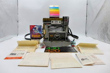 Vintage 1970's POLAROID 420 Automatic Land Camera Case Film Manuals Flash Extras