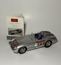 CMC 1:18 Mercedes-Benz 300 SLR W196S Mille Miglia 1955 #722 Silver Case