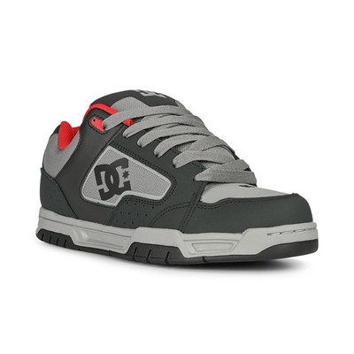 DC Coiler Skateboard Schuhe - Dunkelgrau/Grau/Rot, Trainingsschuhe
