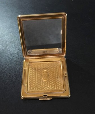 Vintage  KIGU of London Diamond Square Mesh Compact Mirror