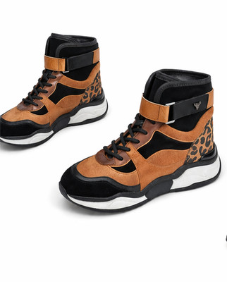 Marc Cain Damen Sneaker 41 Leder Animal Print Unisex