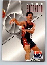 1996 Skybox Texaco #12 John Stockton USA Olympic Team Free Shipping!