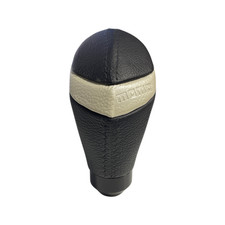 Momo Gear Knob Quark Black Leather