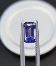 2.49 Carat Tanzanite Emerald Cut Gemstone Loose Stone From Tanzania