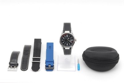 [NEAR MINT] HAMILTON Khaki Field H705950 Datum Automatik schwarzes Zifferblat...