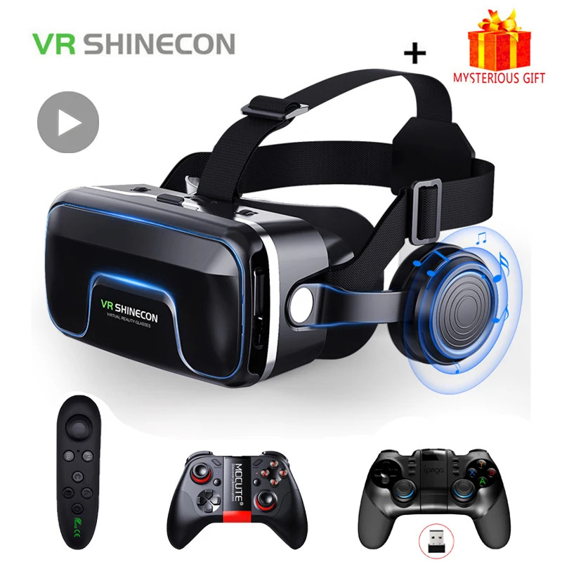 Virtual Reality VR Headset 3D Glasses Smartphone Gaming Helmet Video Goggles HD — image 25