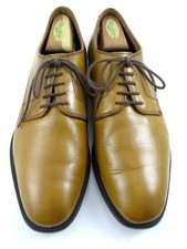 Allen Edmonds "SMITH" PLAIN TOE Derby Dress Shoe 10.5 EEE Walnut USA 697N 