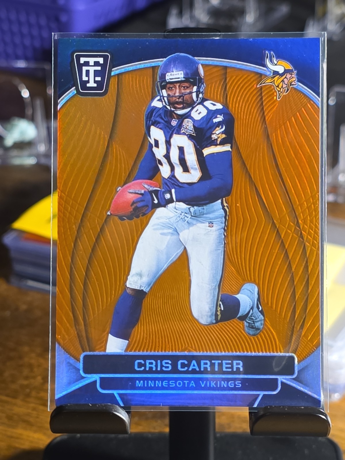2024 Panini Totally Certified Legends Cris Carter 193 Mirror Platinum Orange /99