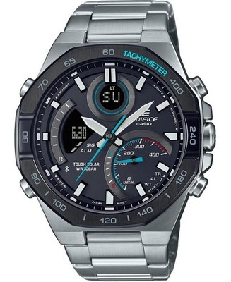 CASIO Men Digital Eco-Drive Casual Watch Classic Dress Black Dial Waterproof Rou