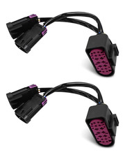Conversion Harnesses Quad Housing to Projector Headlight Fit for Ram Truck 2009-