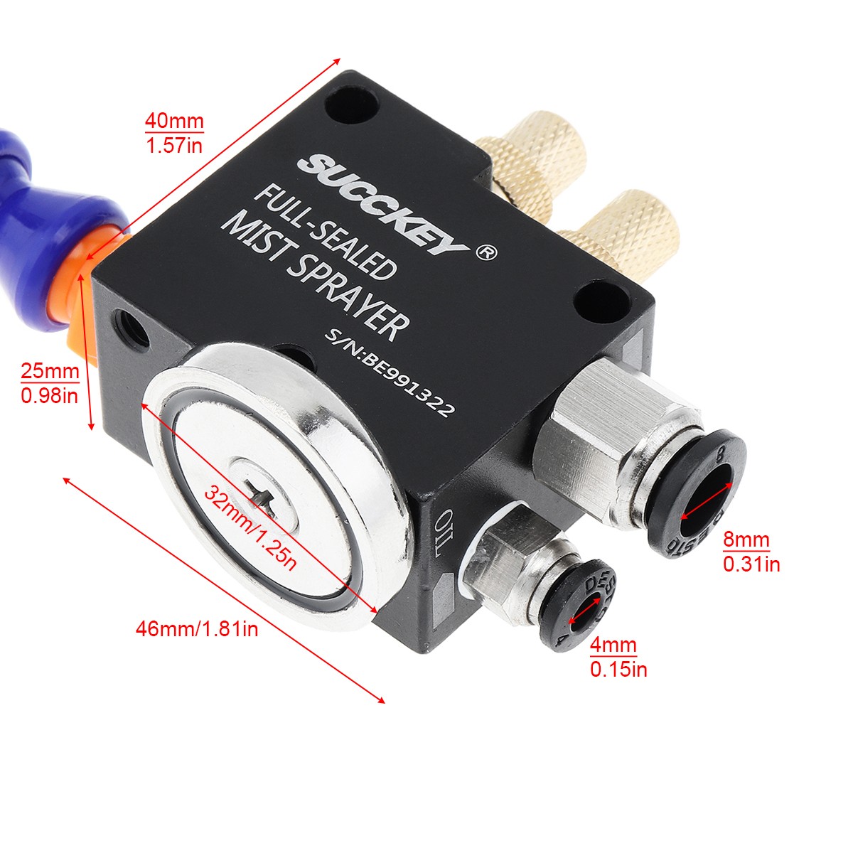 Fully Sealed Mist Coolant Lubrication Spray System Metal Cutting Cooling Machine