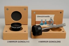 4 Mirror & 3 Mirror Gonioscope Lens Set with Wooden Case | Liberty Scientific US