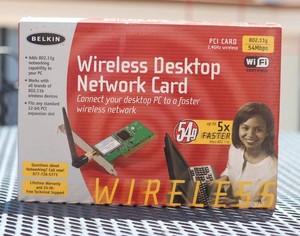 Belkin Wireless Desktop Network PCI Card, 802.11g 54 Mbps