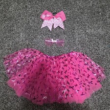 GIRLS Dance Costume, Breast Cancer Awareness - one size fits all