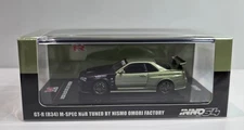 1/64 Scale Diecast Car inno64 Nissan Skyline GT-R R34 M-Spec Nismo Omori Factory