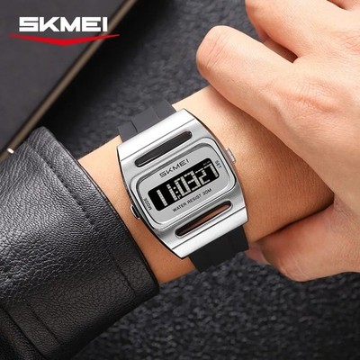 SKMEI 2563 Solar Power Watch LED Digital Sport Waterproof Men's Watch