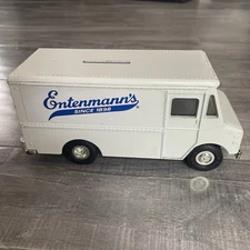 Vintage Entenmann’s Die-Cast Toy Truck Bank Made In The USA Collectible Bakery