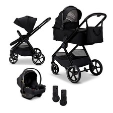 Moon AURA Kombikinderwagen SET inkl. Cosmo 2.0 Babyschale onyx - melange