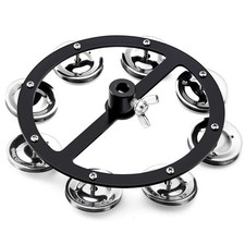 5.5 Inch Mountable Cymbal Hi-hat Tambourine Single Row 8-pair Stainless Steel