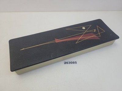Stationery Case GDR Plastic Insert Lines and Triangles Pattern #263085