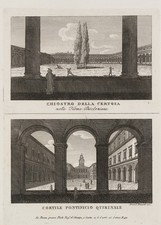 RINALDI (19.Jhd) nach Unbekannt (19.Jhd), Rom, CHIOSTRO DELLA CERTOSA., KSt.
