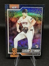 Carson Seymour RC - 2026 Topps Series 1 Black Sandglitter /10 Giants #112