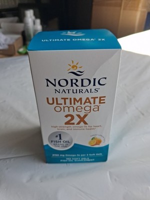 Nordic Naturals Ultimate Omega 2X 2150mg 180 Soft Gel Heart Brain Immune Health