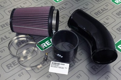 PHR 4'' Intake Kit for Single Turbo 2JZ-GTE Gloss Black Powdercoat Black Coupler