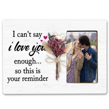 Couple Gifts Bouquet Picture Frame for Boyfriend Girlfriend, I Love You Gifts...