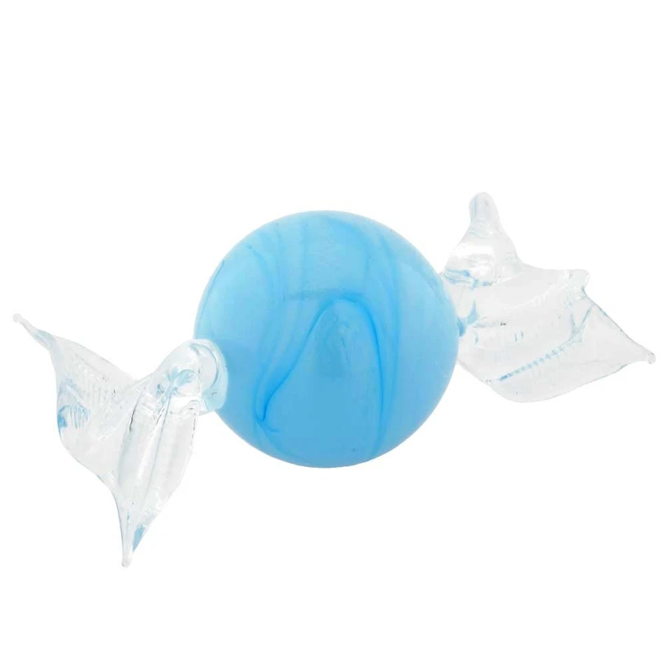 GlassOfVenice Murano Glass Round Candy - Sky Blue - Image 2 of 4