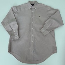 Polo Ralph Lauren Classic Fit Pink Oxford Button Down Shirt LS Men s 15.5-33