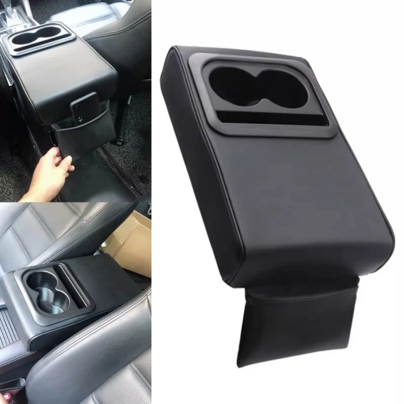 Almohadilla para consola central de automóvil de EE. UU. Cojín para reposabrazos automático con soporte para taza Almohada para reposacabezas Foto 2 de 4