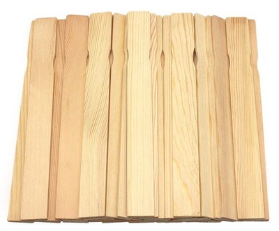 50 PCS 14 Inches Paint Sticks Wooden Stir Stick for Wall Stirring, Wood Craft