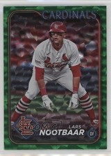 2024 Topps Series 1 Green Crackle Foil /499 Lars Nootbaar #18 3hd