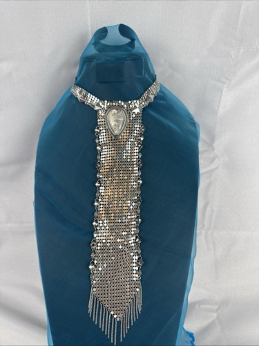 Free People Silver Chainmail Ladder Necklace Choker - Picture 20 of 20