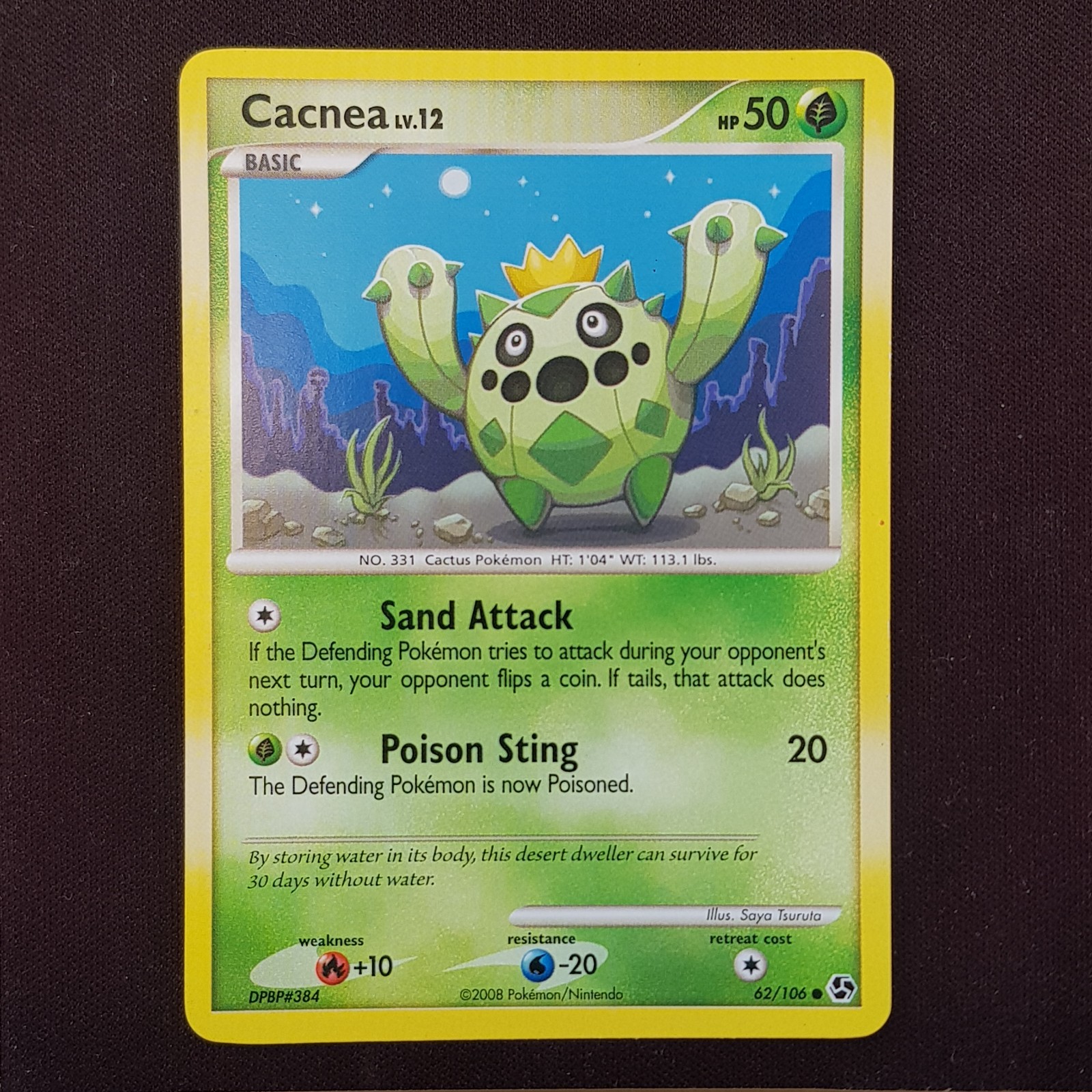 Cacnea 62/106💎NEAR MINT💎Great Encounters Pokemon Card TCG