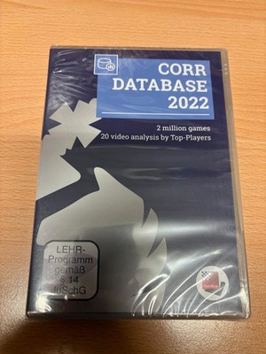 DVD Chessbase Schach Corr Database 2022 Fernschach Datenbank mit Partien