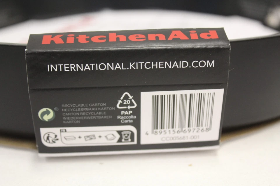 KitchenAid Classic Forged Grillpfanne (28cm) hart anodisiert Neu Rechnung MwSt  - Bild 2 von 3