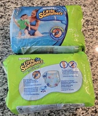 24 Pack Huggies Little Swimmers Disposable Swimpants Size 3 S-P 16-26 Lb