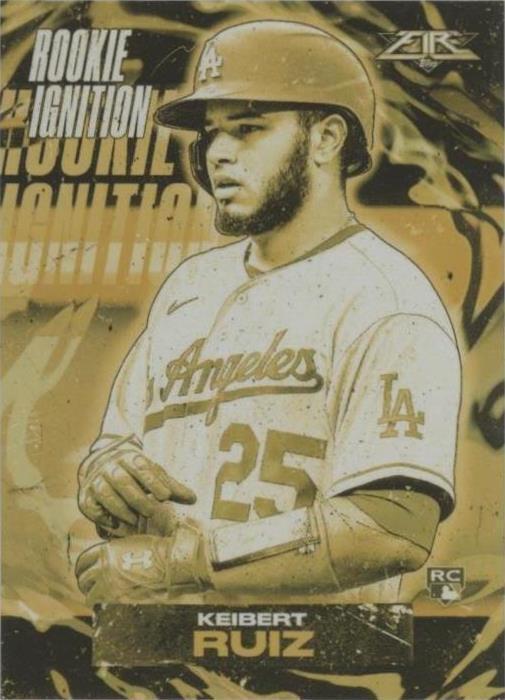 2021 Topps Fire - Rookie Ignition Keibert Ruiz #RI-21 Gold Minted (RC ...