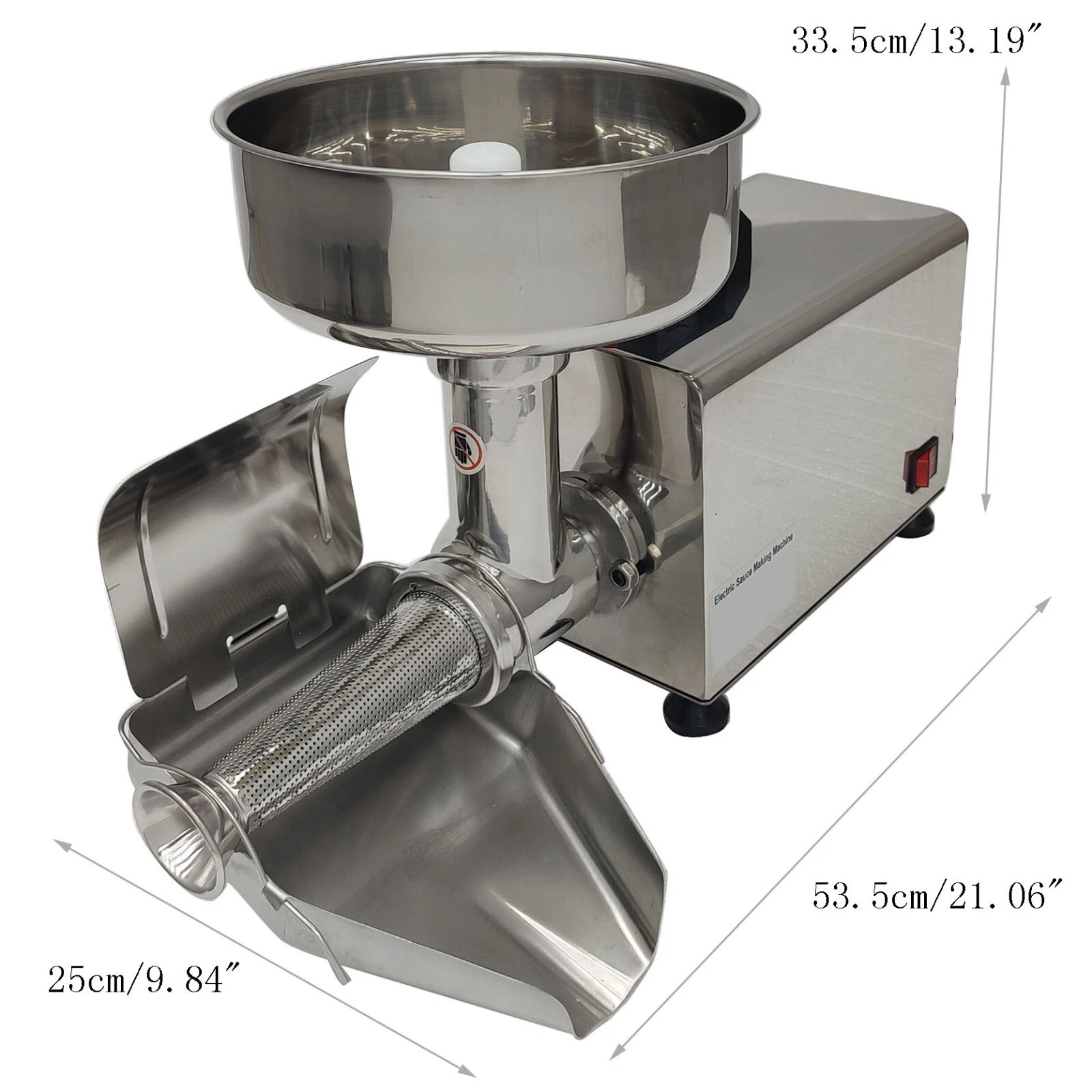 110V Electric Tomato Press Tomato Strainer Milling Machine 304 Stainless Steel