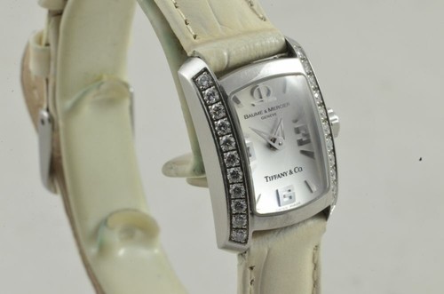 BAUME MERCIER HAMPTON DAMEN UHR 22MM QUARTZ 65363 BRILLIANTEN VINTAGE BM077 - Bild 3 von 7