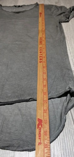 Womens Tigha Short Sleeve Shirt Gray Distressed XXL T-Shirt Cotton - Picture 7 of 7