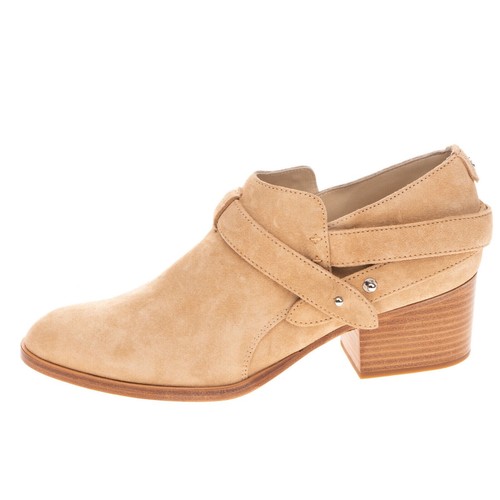 RRP £335 RAG & BONE Dune Camel Leather Suede Harley Boots EU 36.5 UK 5 US 6.5 - Picture 4 of 18