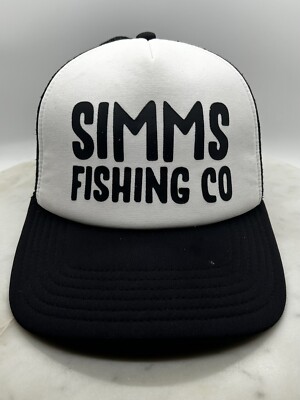 Simms Fishing Co Rope Cap Hat Adult Trucker Mesh Snapback Poly Foam