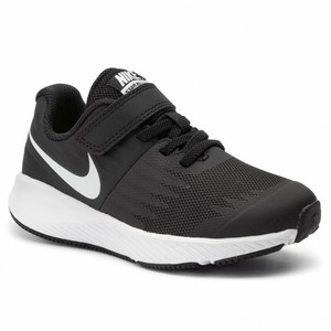 nike star runner black and white